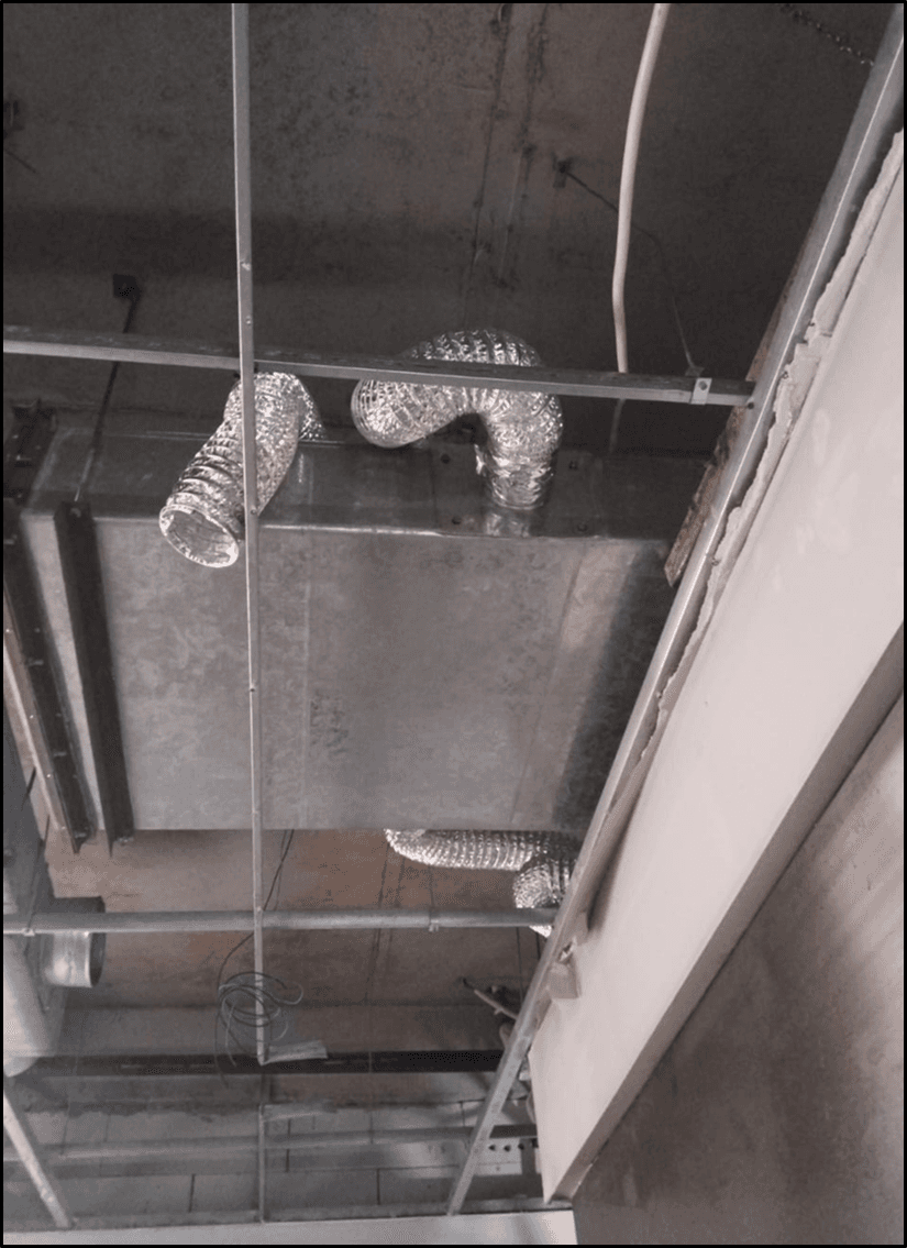 Proses pengantian flexible non insulation untuk exhaust fan & FAG 14/01/2025