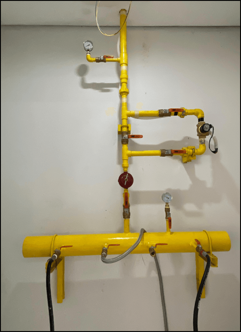 Proses tescommissioning kompor dan instalasi fire alaram gas LPG 17/01/2025