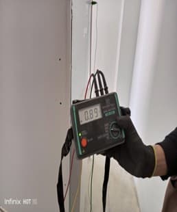 Test Meger kabel TM dari PLN untuk SLO