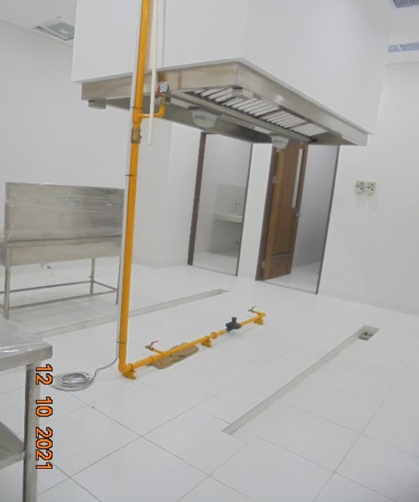 Pipa gas LPG Kitchen lantai 1 10-12-2021