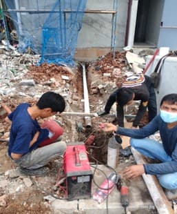 EKS. Instalasi pillar hydrant timur 13/08/2022