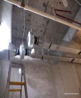 Instalasi mesin exhaust fan 15-10-2021