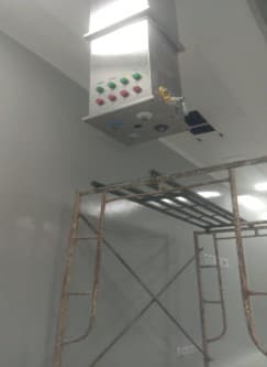 Kondisi unit ceiling kolom setelah terpasang 30-05-2022
