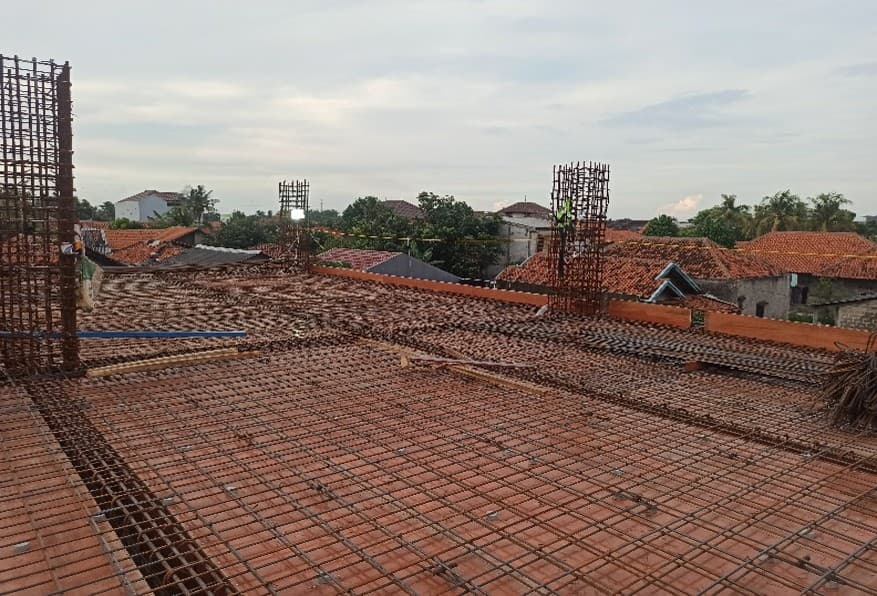 Besi Plat Balok Lantai 2 As A - B / 7 - 9