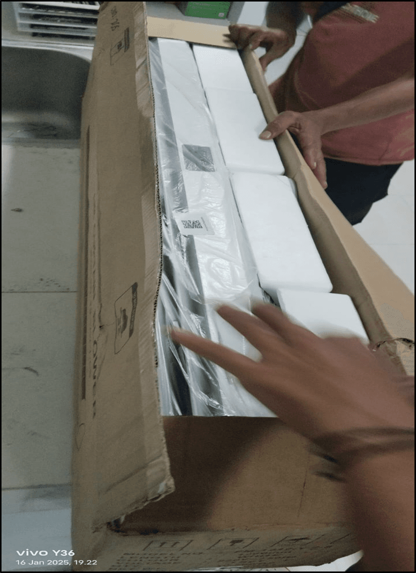 Pemasangan air curtain baru CKE FM-1212-Y2-S 15 Januari 2025