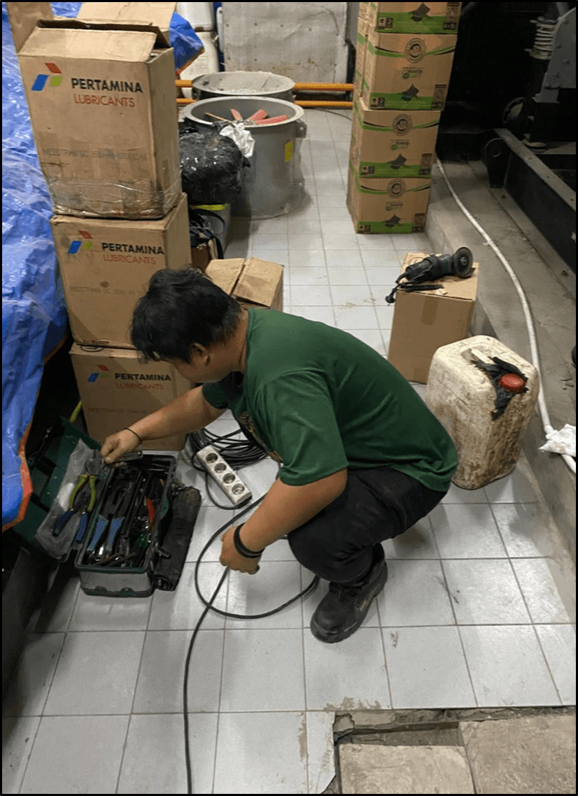 Persiapan maintenance genset 24 agustus 2025