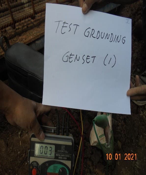 Test Grounding Genset 01-10-2021