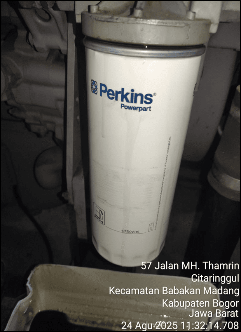 Pemasangan filter solar baru 24 agustus 2025