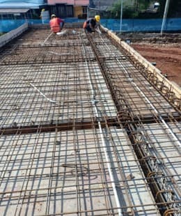 Sparing pipa conduit untuk instalasi penerangan ruang sampah