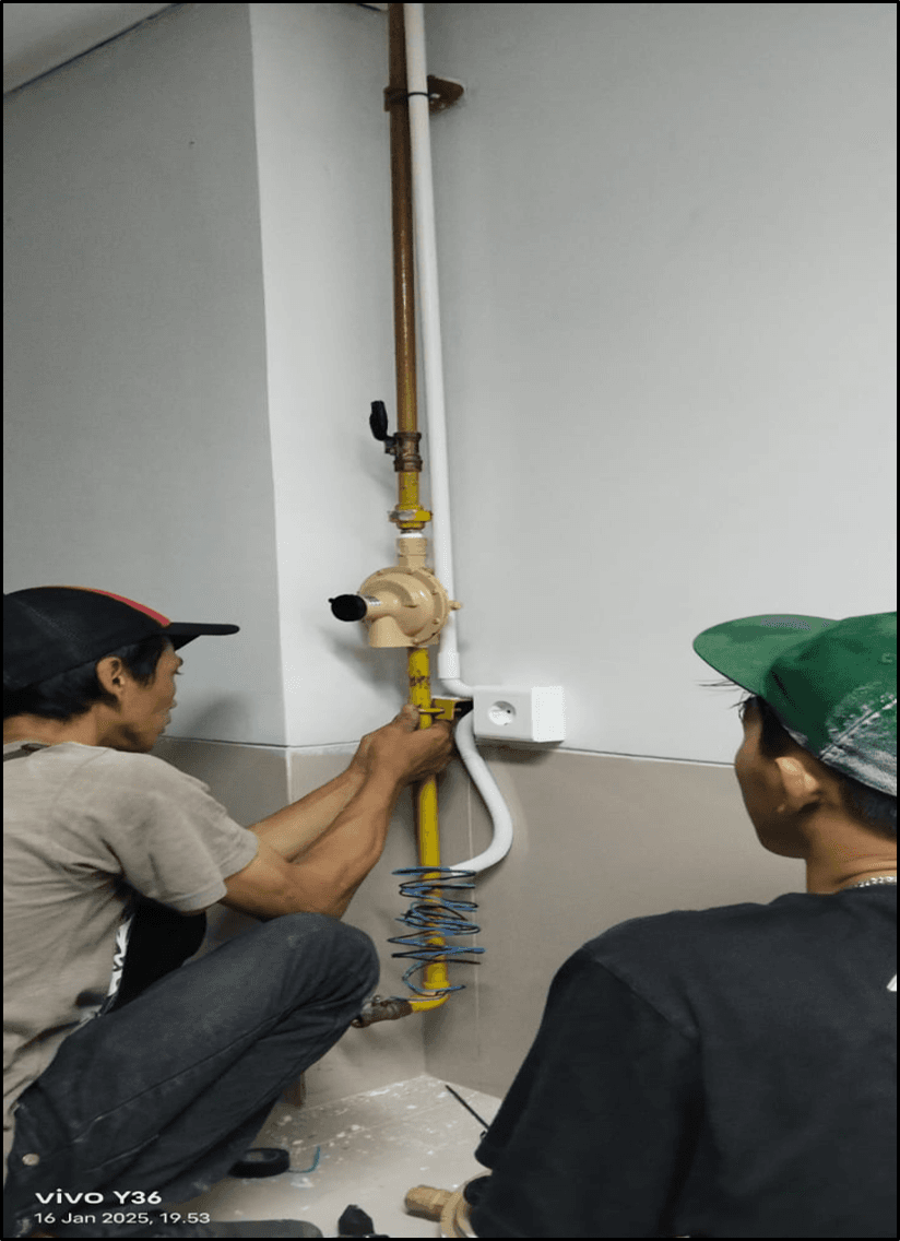 Proses penggantian regulator low presure kompor rinai  15/01/2025