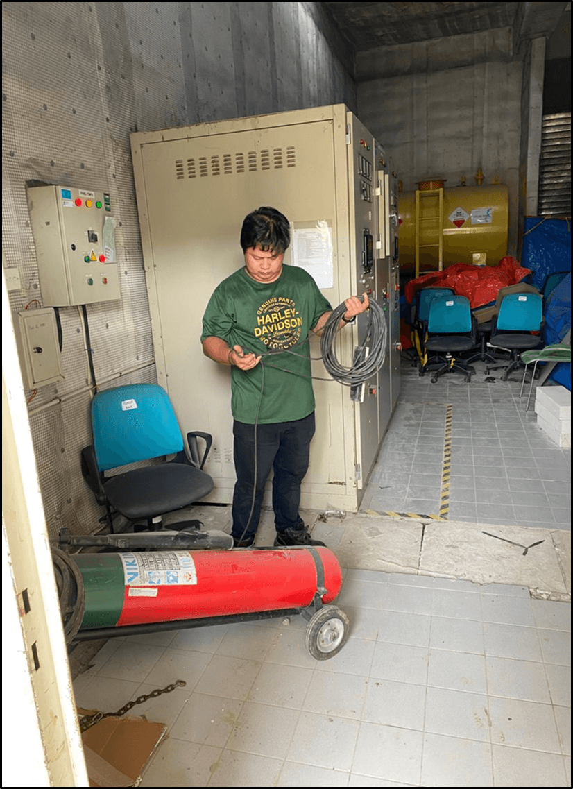 Persiapan maintenance genset perkins 1000kva 24 agustus 2025