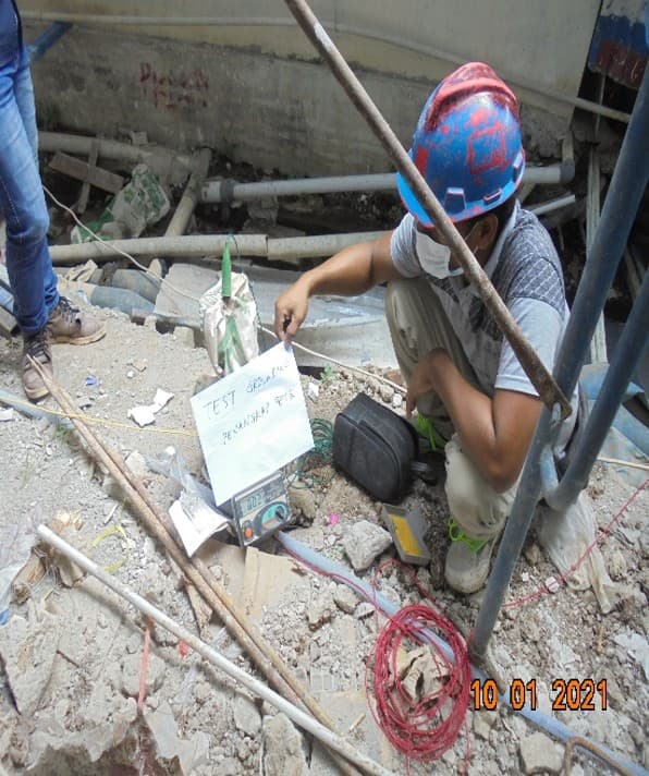 Test Grounding Penagkal Petir 01-10-2021